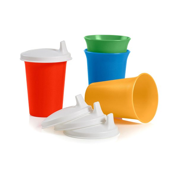 Tupper Ware Tupperware® Bell Tumblers & Sipper Seal® Set | 4 Toddler Sippy Cups with Lids