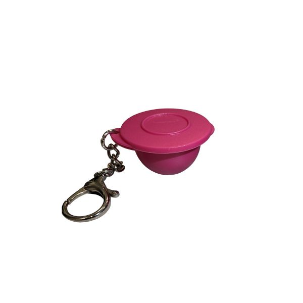 Tupper Ware Impressions Bowl Keychain | Fuchsia Kiss